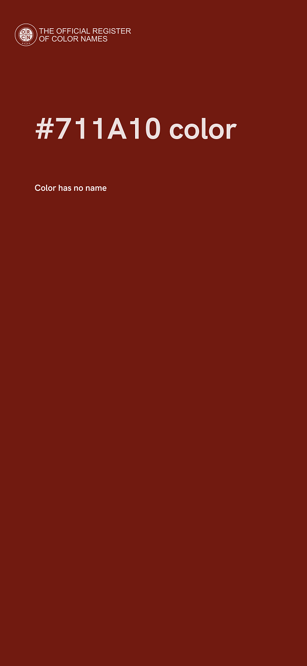 #711A10 color image