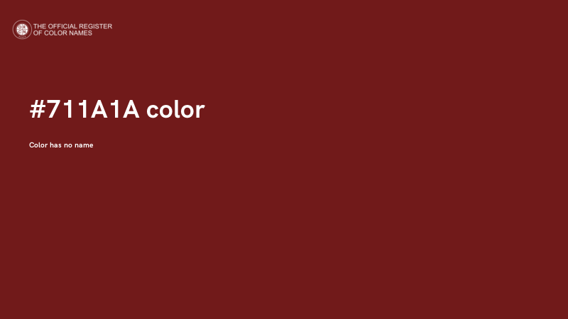 #711A1A color image