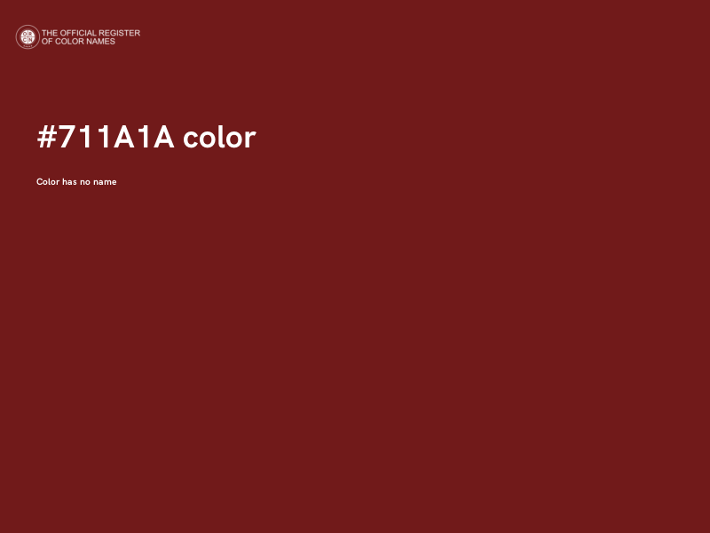 #711A1A color image