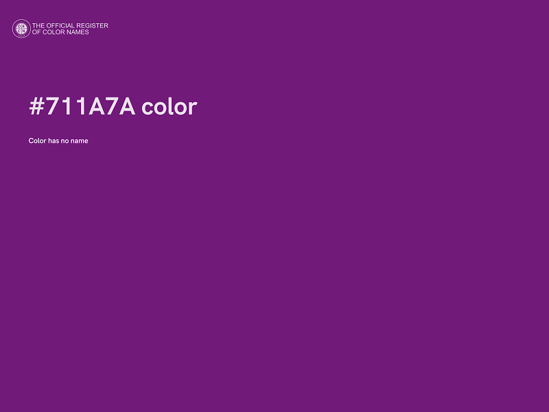 #711A7A color image