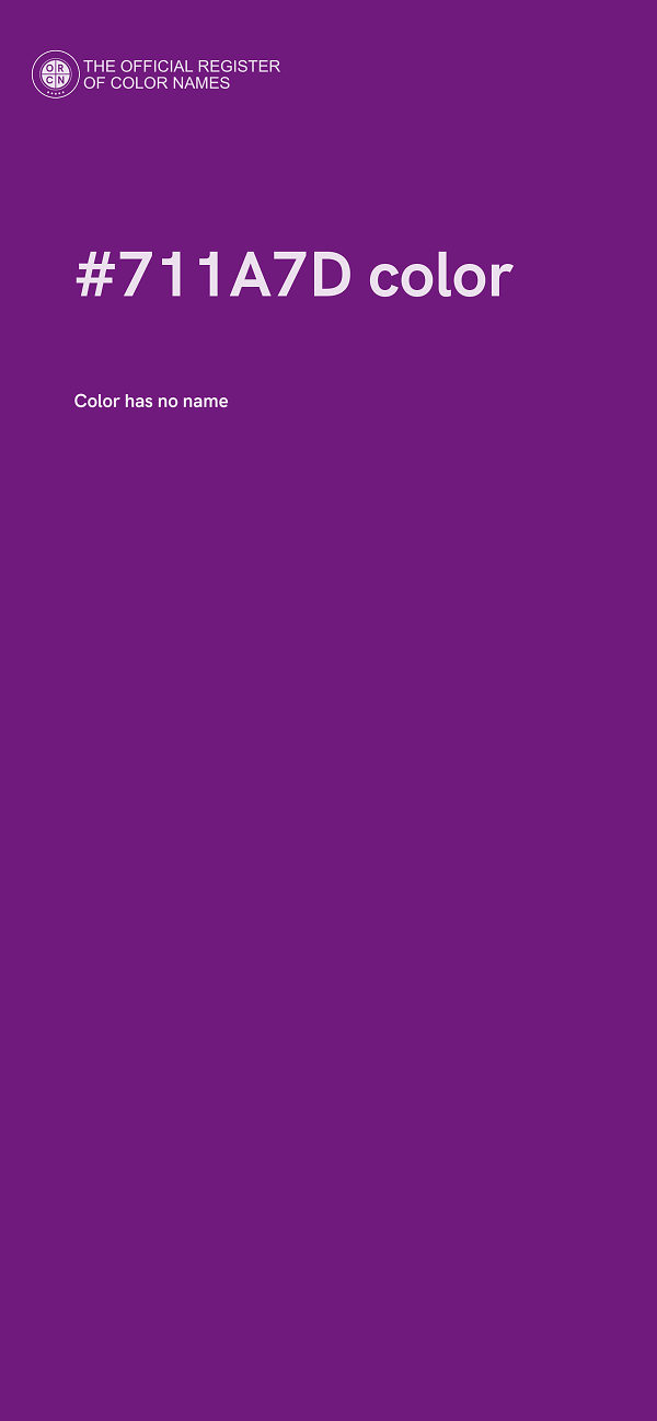 #711A7D color image