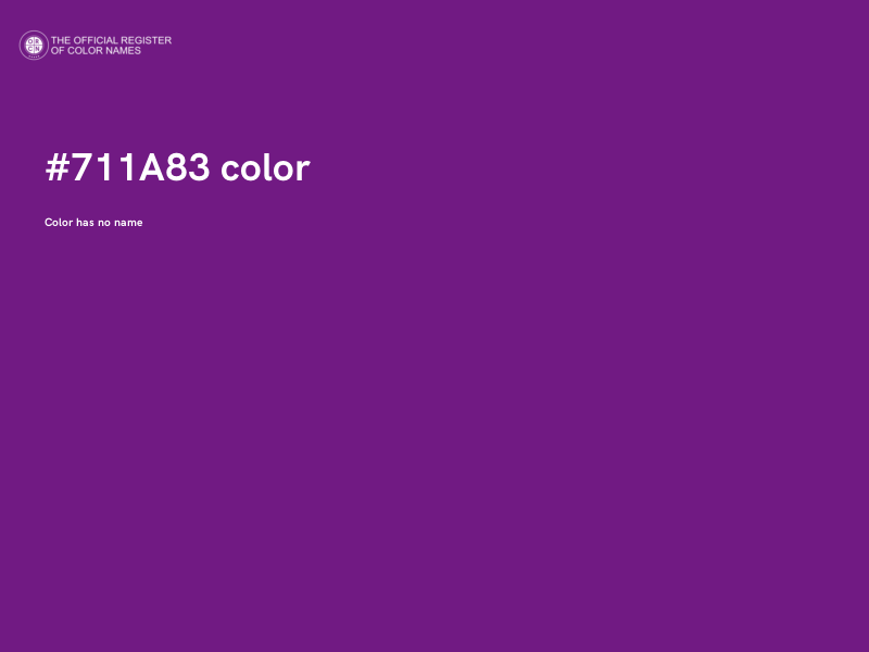 #711A83 color image