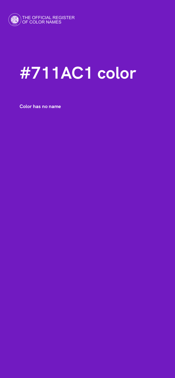 #711AC1 color image