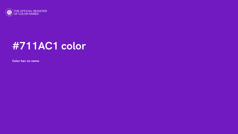 #711AC1 color image