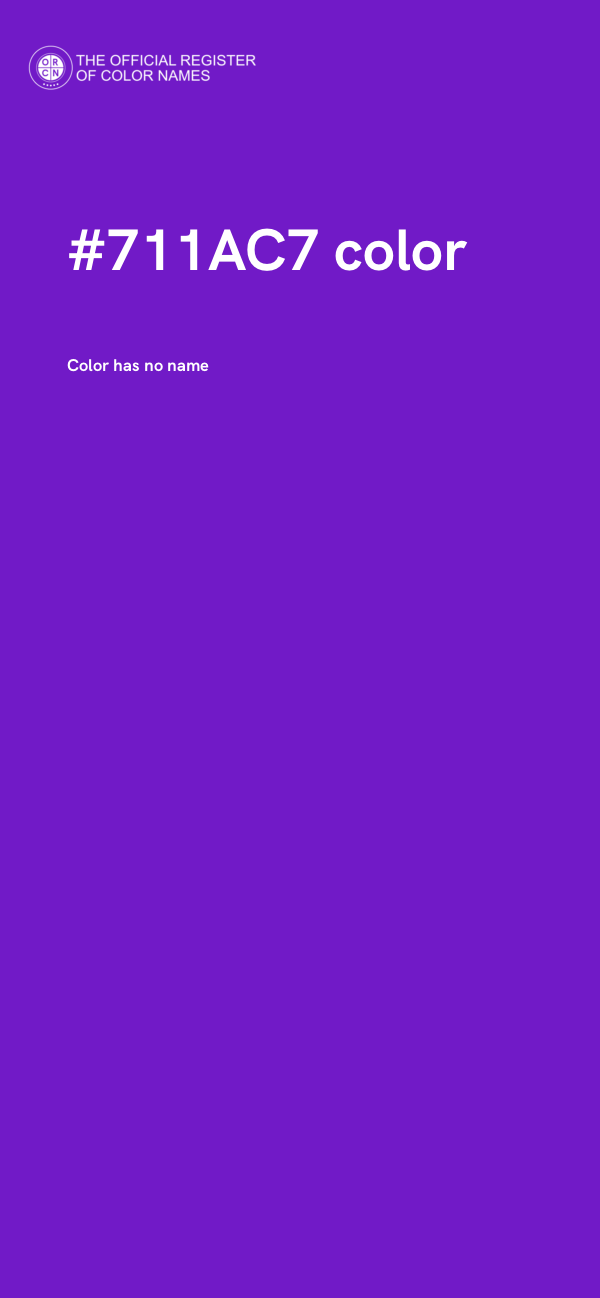 #711AC7 color image