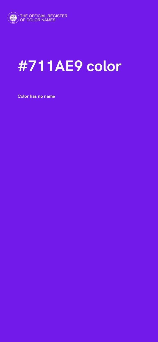 #711AE9 color image