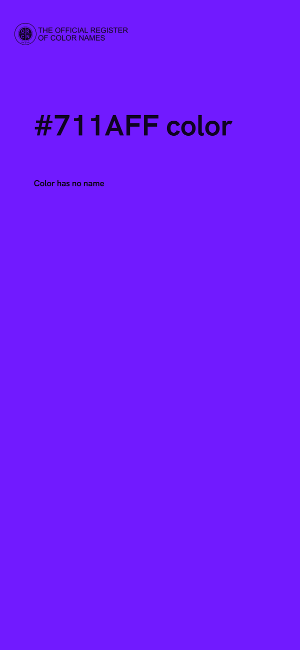 #711AFF color image