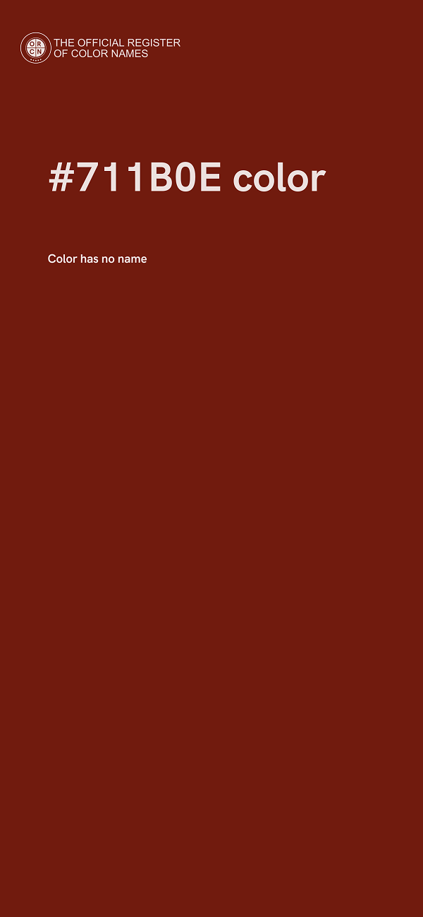 #711B0E color image
