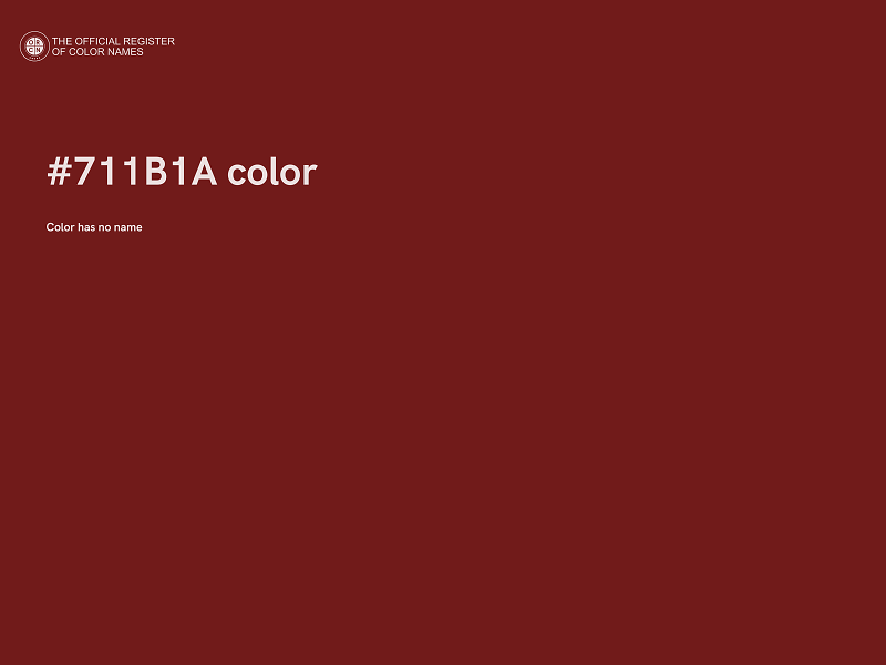 #711B1A color image