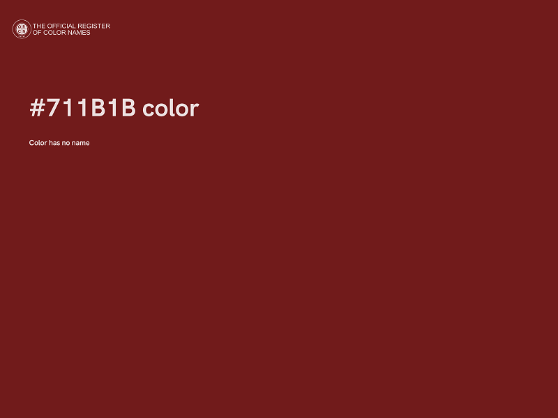 #711B1B color image