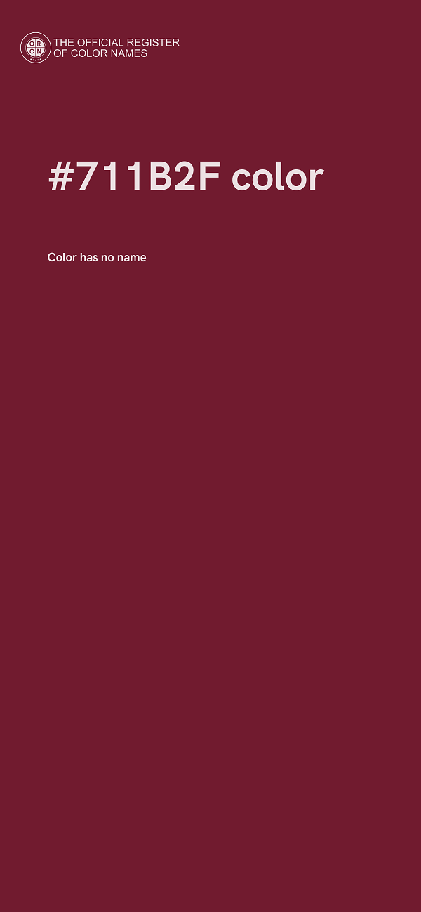 #711B2F color image