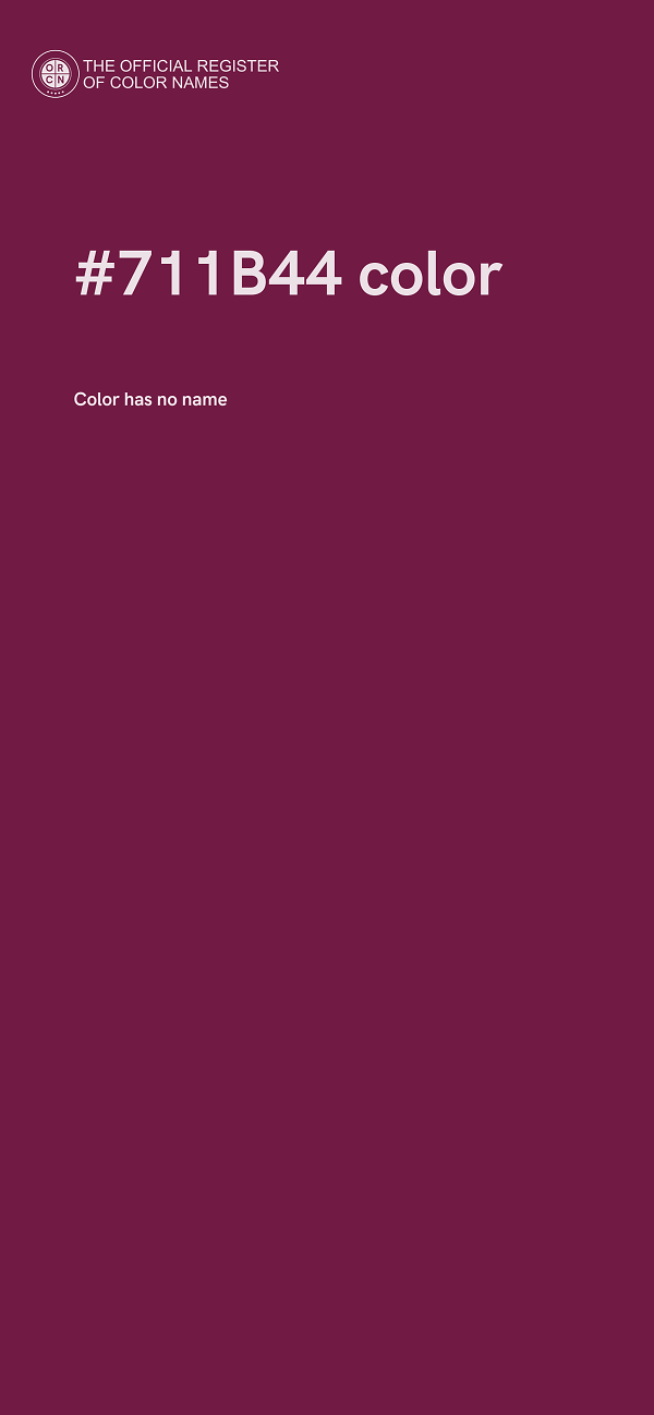 #711B44 color image