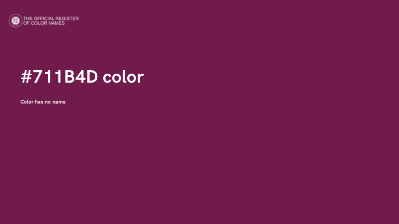 #711B4D color image