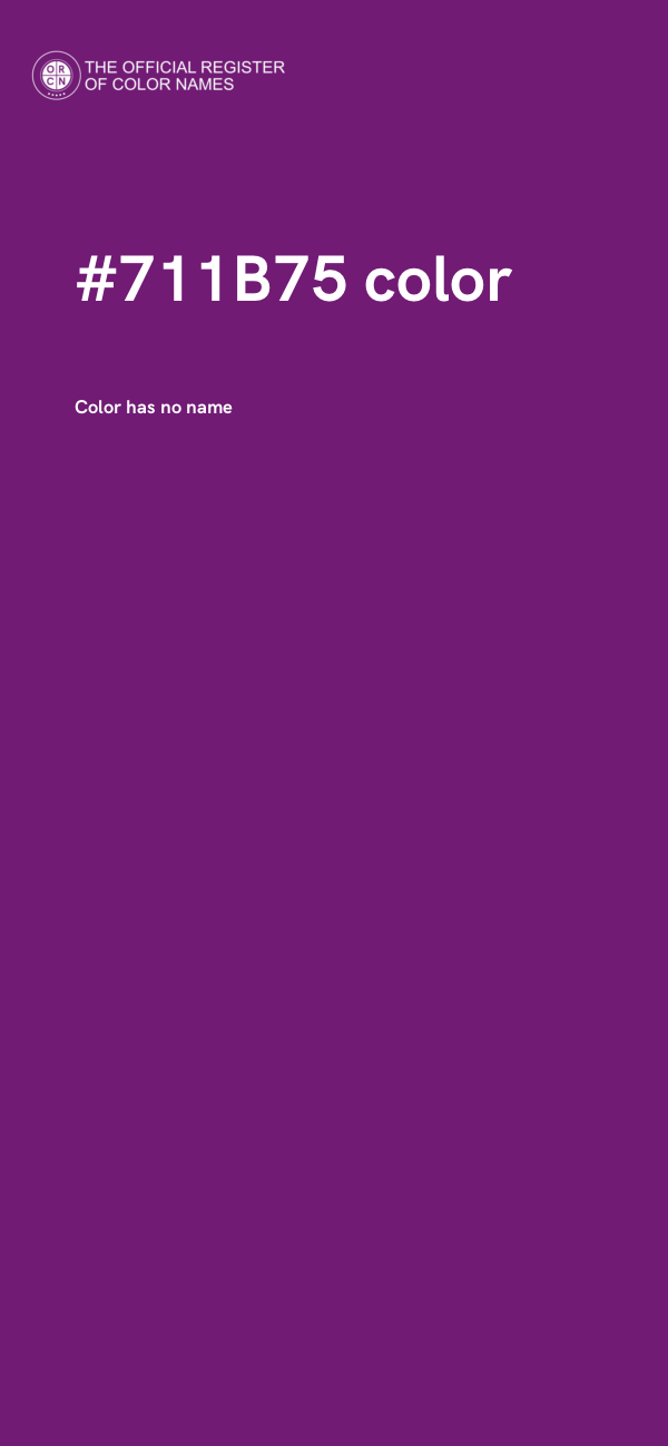 #711B75 color image