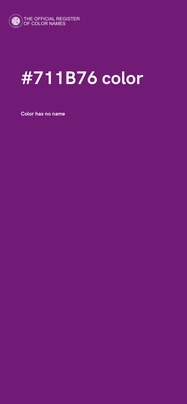 #711B76 color image