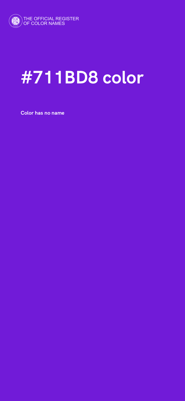 #711BD8 color image