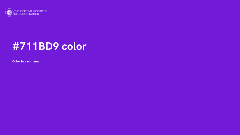 #711BD9 color image