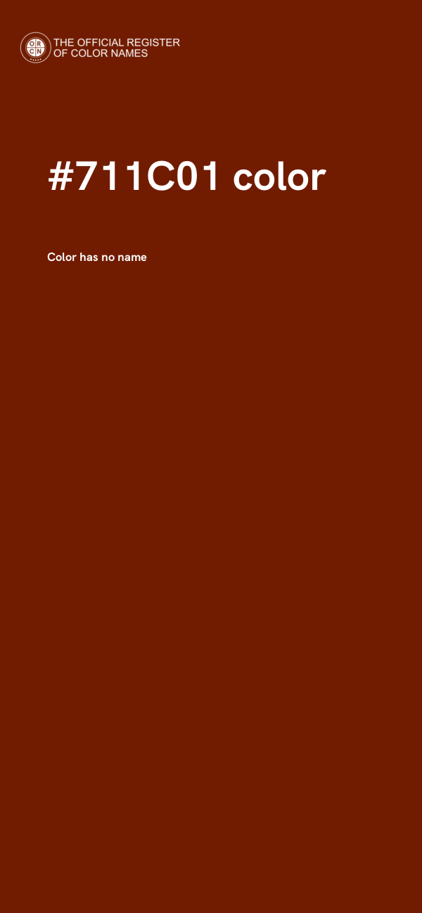 #711C01 color image