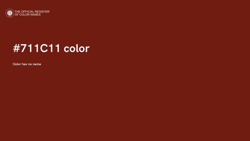 #711C11 color image