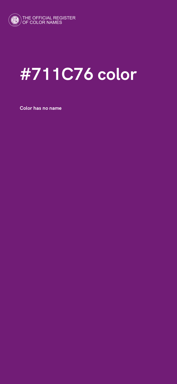 #711C76 color image