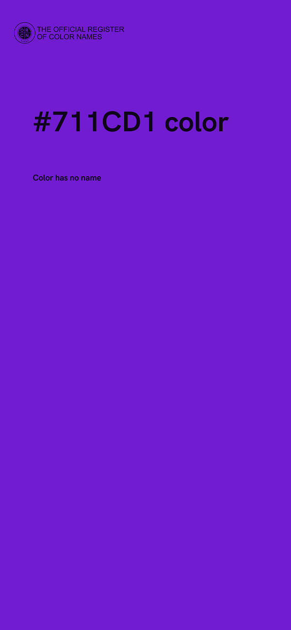 #711CD1 color image