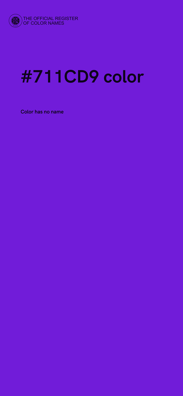 #711CD9 color image