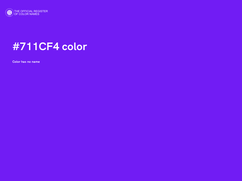 #711CF4 color image