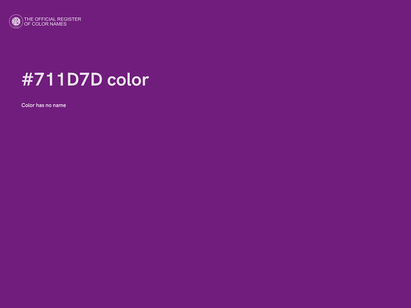 #711D7D color image