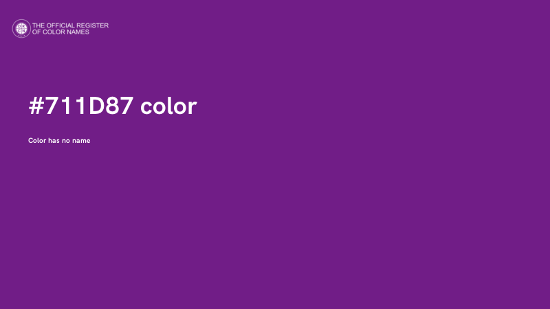 #711D87 color image