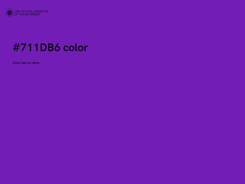 #711DB6 color image