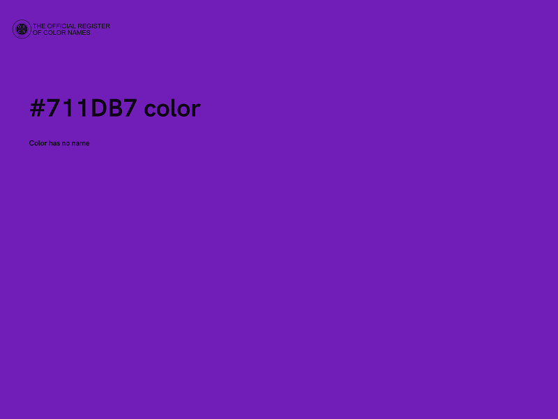 #711DB7 color image