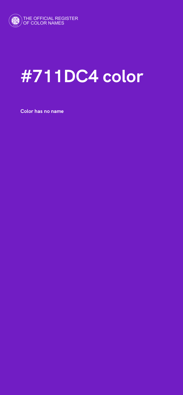 #711DC4 color image