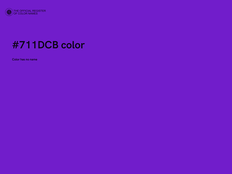 #711DCB color image