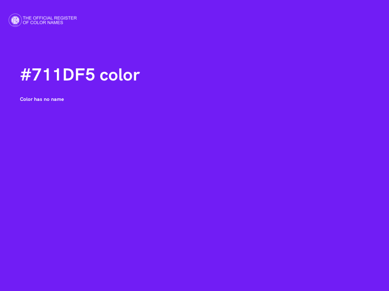 #711DF5 color image