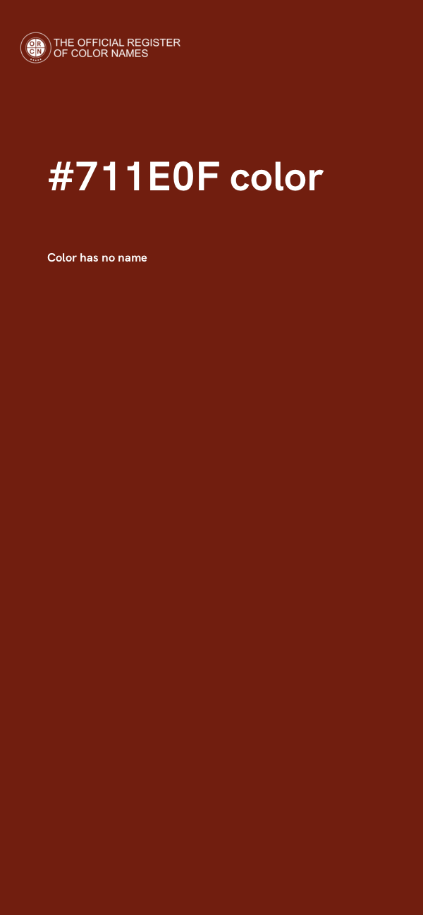 #711E0F color image