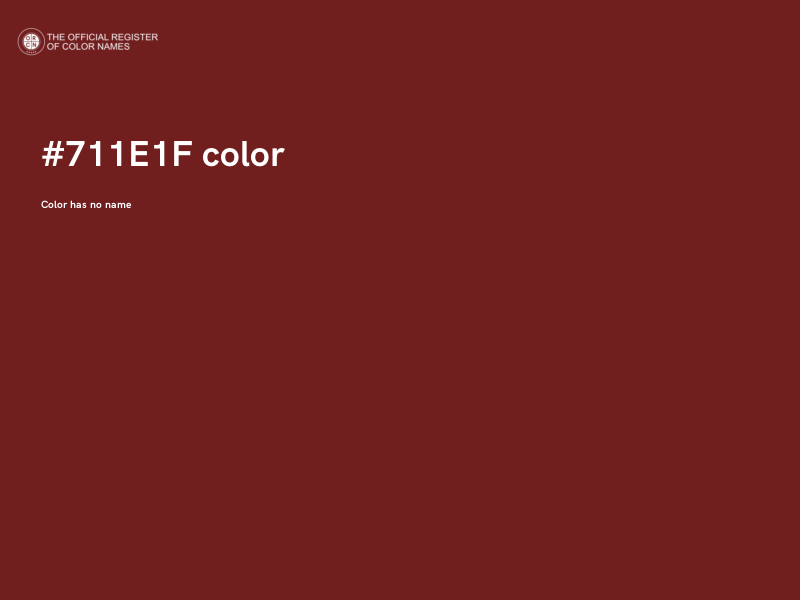 #711E1F color image
