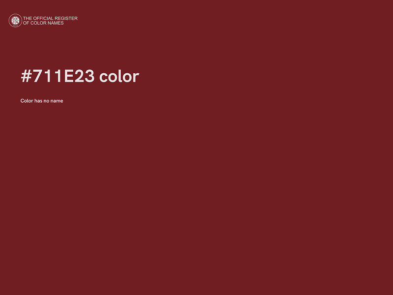 #711E23 color image