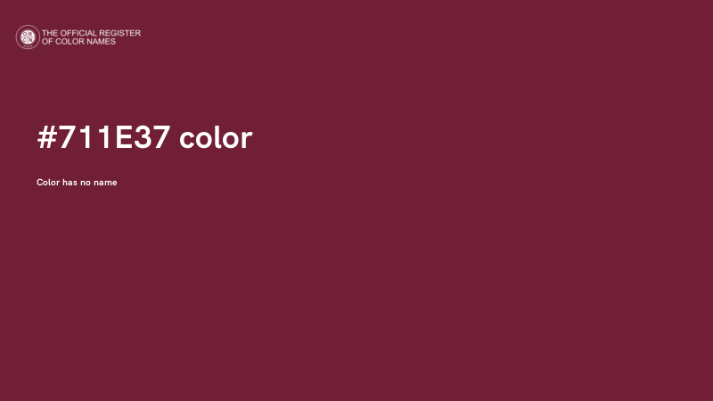 #711E37 color image