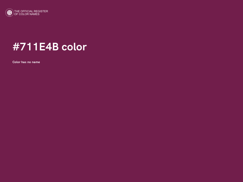 #711E4B color image