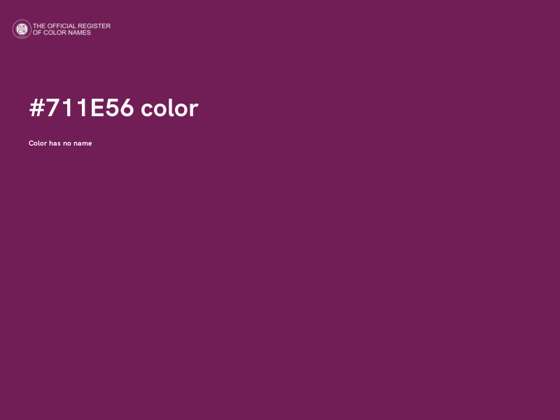 #711E56 color image