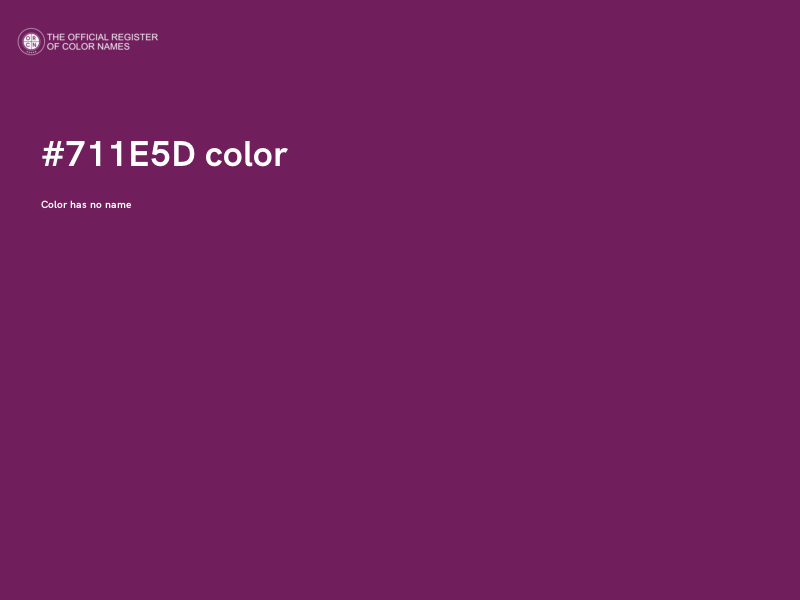 #711E5D color image