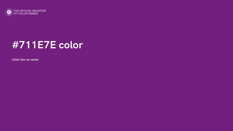 #711E7E color image