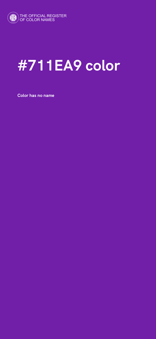 #711EA9 color image