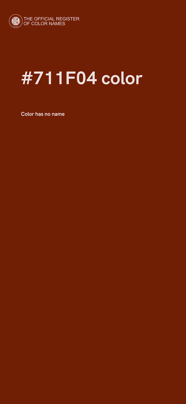 #711F04 color image