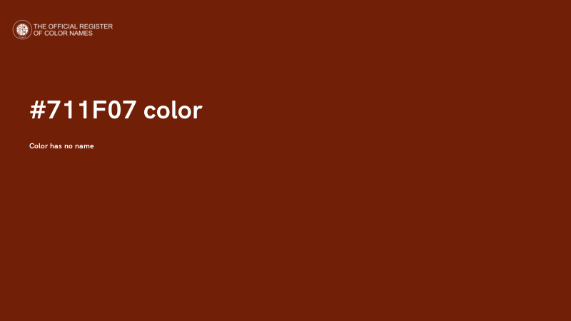 #711F07 color image