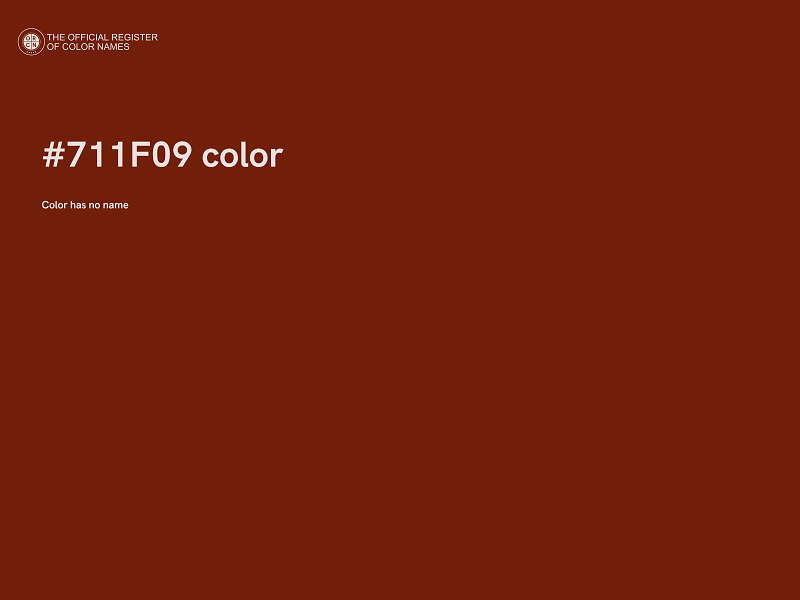 #711F09 color image