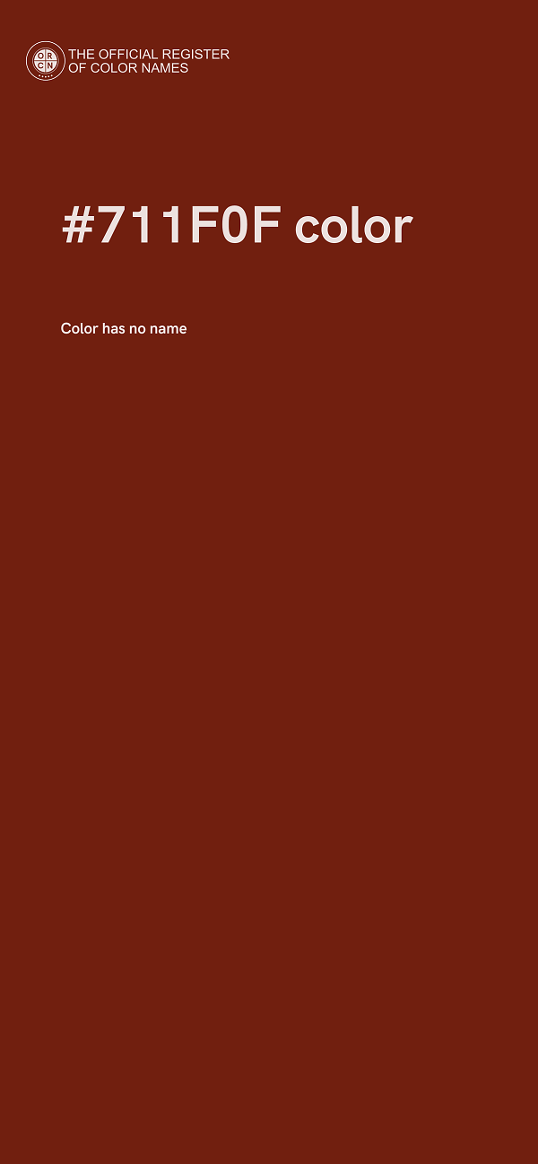 #711F0F color image