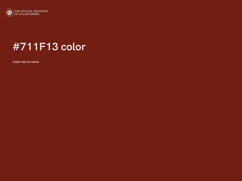 #711F13 color image