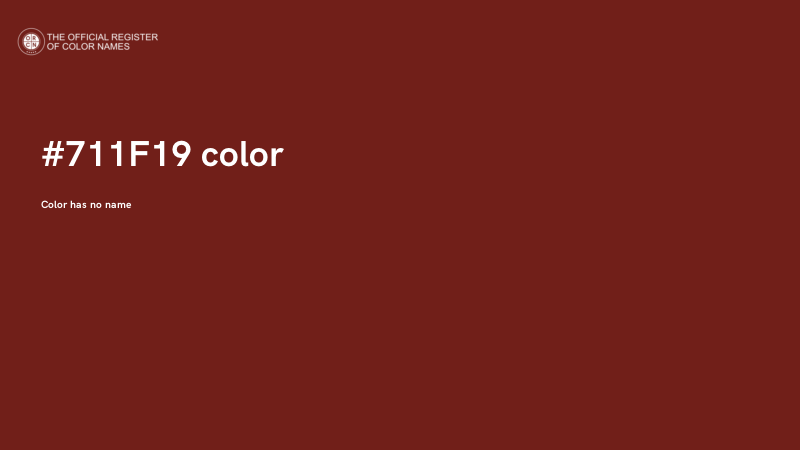 #711F19 color image