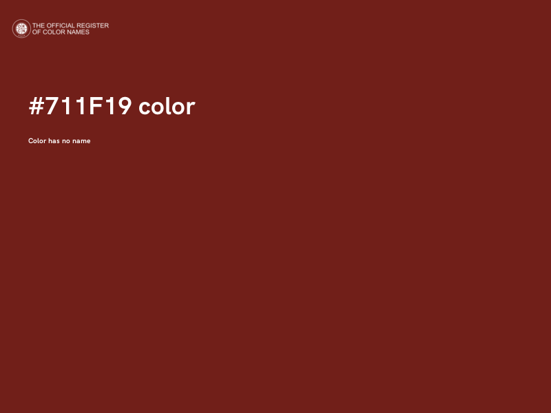 #711F19 color image